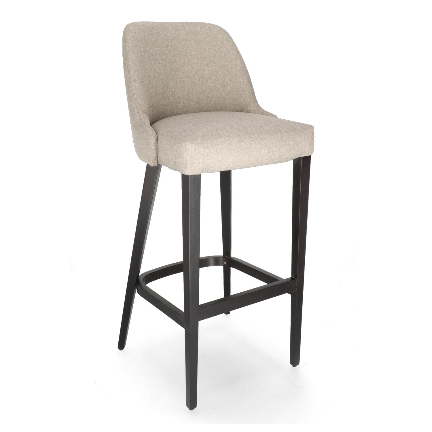 XTON DORIS  Grey Scandinavian Upholstered indoor bar stool